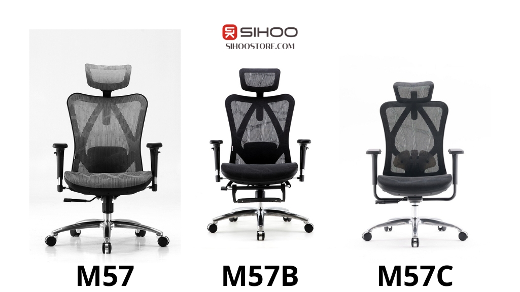 Hình ảnh ghế Sihoo M57, M57B và M57C