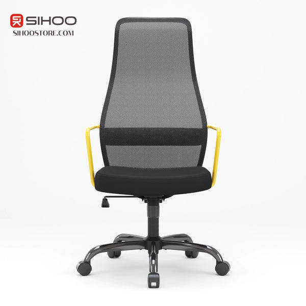 Ghế công thái học văn phòng Sihoo M101C tay ghế màu vàng
