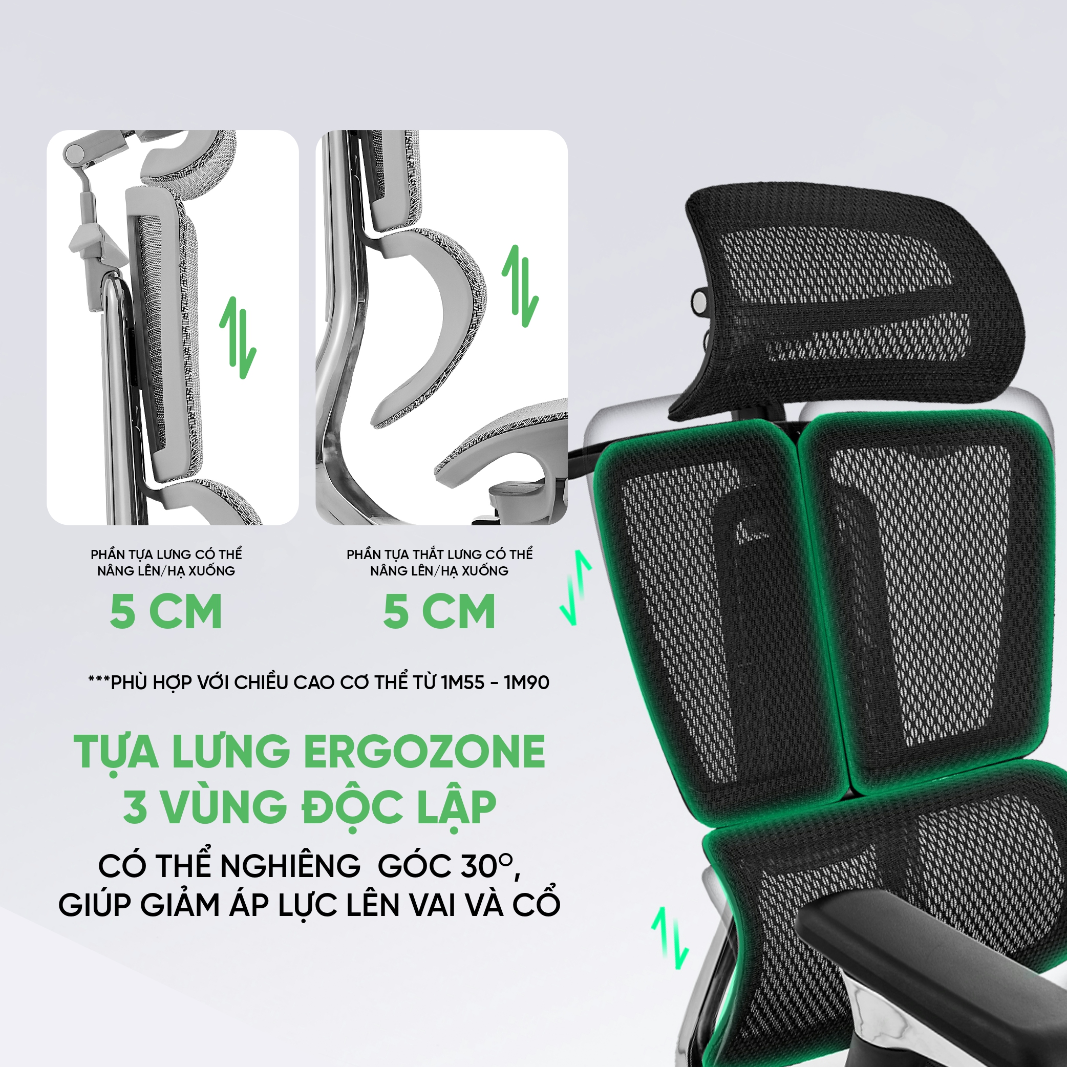 Ghế công thái học Upgen Nexus